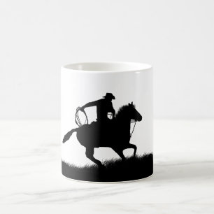 Country Western Cowboy Roping Kaffee Tasse