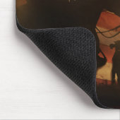 Country Western Cowboy und Pferd Mousepad (Ecke)