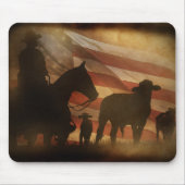 Country Western Cowboy und Pferd Mousepad (Vorne)