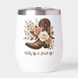 Country Western Cowgirl Boot mit Blume