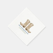 Country Western Cowgirl Brautparty Napkins Serviette (Ecke)