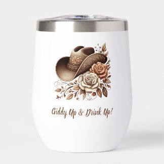 Country Western Cowgirl Hut mit Blumen