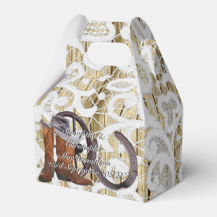 Country Western filigrane Hochzeit Geschenkschachtel