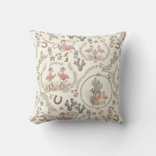 Country Western Flamingo Wurfkissen Kissen