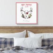 Country Western Frohe Weihnachten Y'All Holiday Leinwanddruck (Insitu (Schlafzimmer))