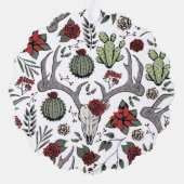 Country Western Frohe Weihnachten Y'All Holiday Ornament Karte (Rückseite)