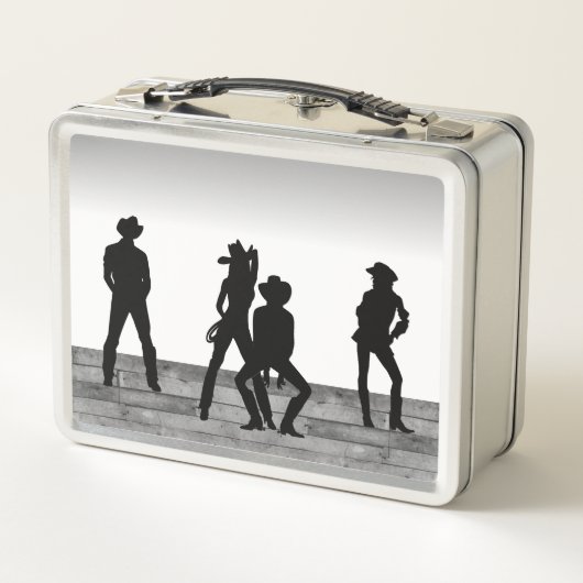 Country Western Fun Metall Brotdose (Rückseite)