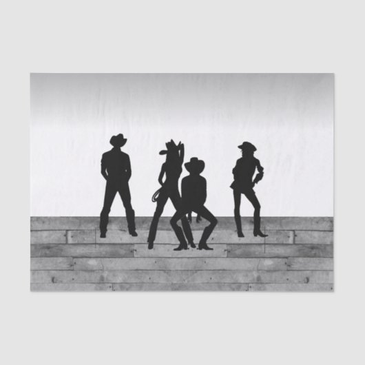 Country Western Fun Seidenpapier (Vorderseite)