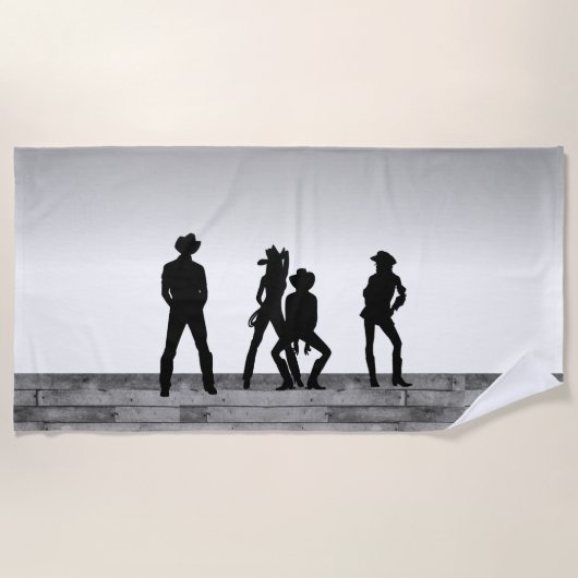 Country Western Fun Strandtuch (Vorderseite)