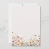 Country Western Girl Tutu Floral Baby Dusche Einladung (Rückseite)