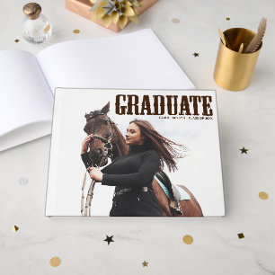 Country Western Graduate Foto Cowgirl Abschluss Gästebuch