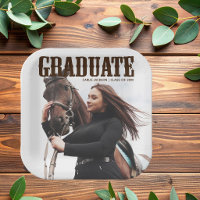 Country Western Graduate Foto Cowgirl Abschluss