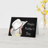 Country Western Happy Vathers Day Karte (Gelbe Blume)