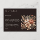 Country Western Hochzeitblumen Begleitkarte (Vorderseite)