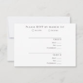 Country Western Hochzeitblumen RSVP Karte (Rückseite)