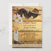 Country Western Horses Bridal Dusche Einladung (Vorderseite)