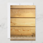 Country Western Horses Bridal Dusche Einladung (Rückseite)