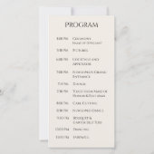 Country Western Horses-Hochzeitsprogramm (Rückseite)