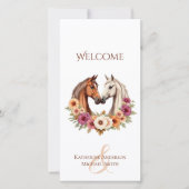 Country Western Horses-Wedding Programm (Vorderseite)