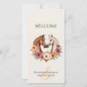 Country Western Horses-Wedding Programm (Vorderseite)