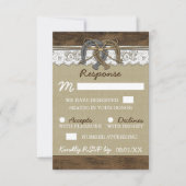 Country Western Horseshoe Wedding RSVP Cards (Vorderseite)