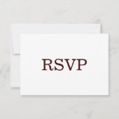 Country Western Horseshoes Boots Wedding RSVP (Rückseite)