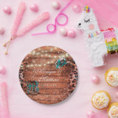 Country Western Lights Boots Hat Hochzeit Pappteller (Party)