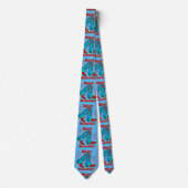 Country Western Line Dance Boot Scootin' Necktie Krawatte (Vorderseite)