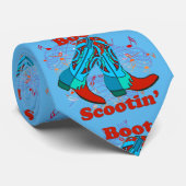 Country Western Line Dance Boot Scootin' Necktie Krawatte (Gerollt)