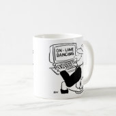 Country & Western Line Tanz Cartoon Kaffeetasse (VorderseiteRechts)