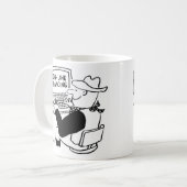 Country & Western Line Tanz Cartoon Kaffeetasse (Vorderseite Links)