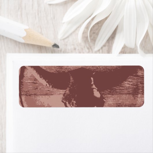 Country Western Longhorns Bull Skull Cowboy Gesche (Insitu)