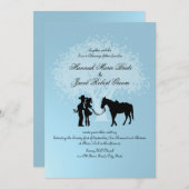 Country Western Mairytale Einladung (Vorne/Hinten)