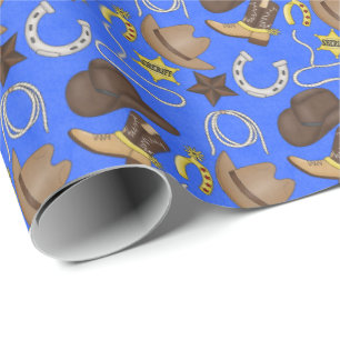 Country Western Muster Geschenkpapier