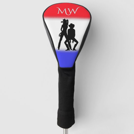 Country Western Patriotic Personal Golf Headcover (Vorderseite)