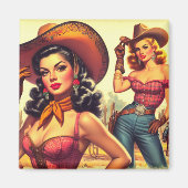 Country-Western-Pin-up Magnet (Vorne)