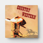 Country Western Plaque Fotoplatte (Vorderseite)
