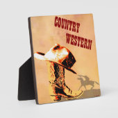 Country Western Plaque Fotoplatte (Vorderseite)
