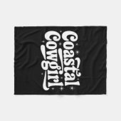 Country Western Quote Saying Gift Summer Coastal C Fleecedecke (Vorderseite (Horizontal))