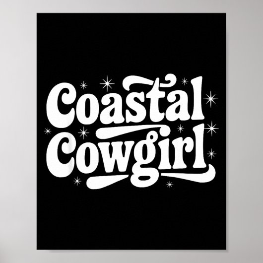 Country Western Quote Saying Gift Summer Coastal C Poster (Vorne)