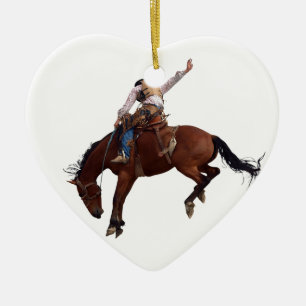Country Western Reiten Rodeo Cowboy Keramikornament