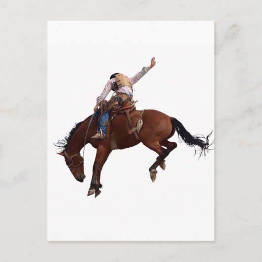 Country Western Reiten Rodeo Cowboy Postkarte (Vorderseite)