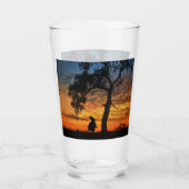 Country Western Roping Cowboy Glas (Rückseite)