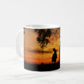 Country Western Roping Cowboy Kaffeetasse (Vorderseite Links)