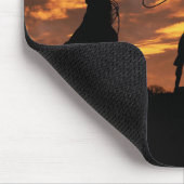 Country Western Roping Cowboys Mousepad (Ecke)