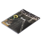 Country Western Rustic Barn Door Journal Notizblock (Linke Seite)