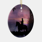 Country Western Rustikaler Cowboy Xmas Ornament (Rechts)