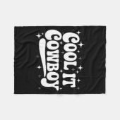 Country Western Sarcastic Quote Saying Gift Summer Fleecedecke (Vorderseite (Horizontal))