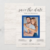 Country Western Save the Date Hochzeitseinladung Einladung (Vorne/Hinten)