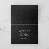 Country Western Schwarz-Weiß-Rodeo-Bullskull Einladung (Innenseite)